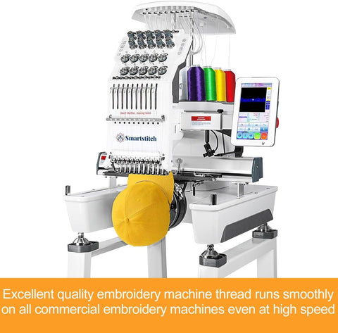 New brothread 5000M Huge Spool Embroidery Machine Thread - Black