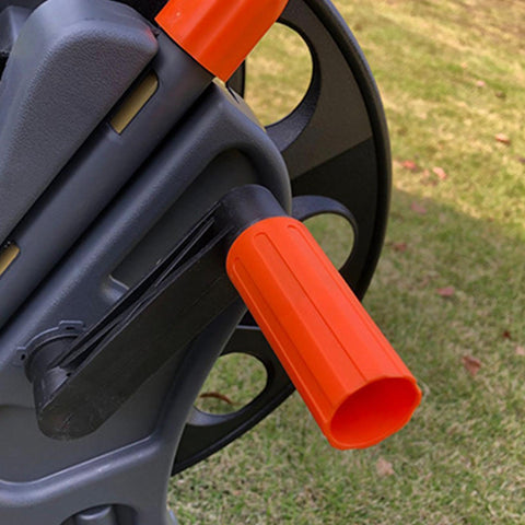 ＡＷＨＡＯ Hose Reel Cart Pipe Storage Rack Resistant Household Prevent Twisting Water Hose Holder Pipe Organizer for Patio Lawn Farm, KM01 15M