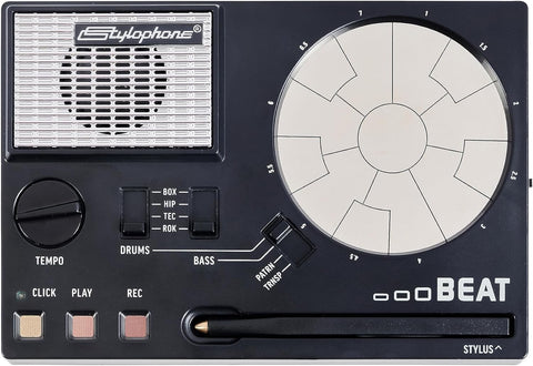 Stylophone Beat - Compact Stylus Drum Machine | 4 Drum Kits & 4 Bass Sounds | Rhythm Machine Beat Maker | Drum Loop Machine
