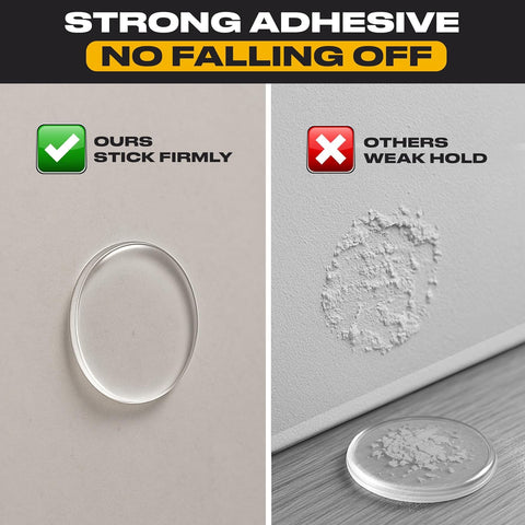 ProStoppr® Door Stoppers - Large 3.15" (8 Pack) - Strong Adhesive Backing