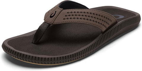 OluKai Ulele Men's Beach Sandals, Water Resistant Flip Flops