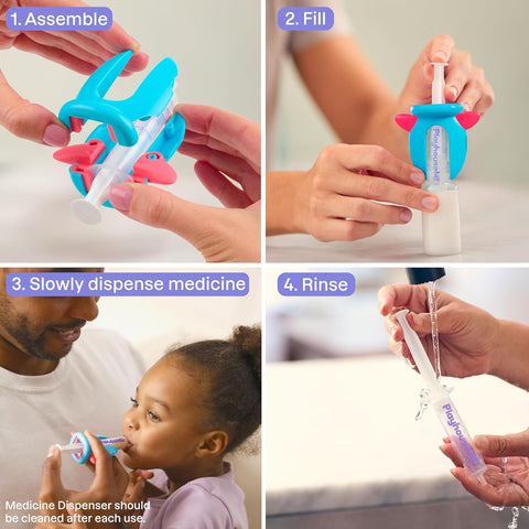 Playhouse MD Baby & Kids Medicine Dispenser, Pacifier Syringe, Rocket