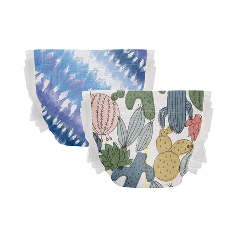 The Honest Company Clean Conscious Diapers | Plant-Based, Sustainable | Tie-Dye for + Cactus Cuties | Club Box, Size 4 (22-37 lbs), 54 Count