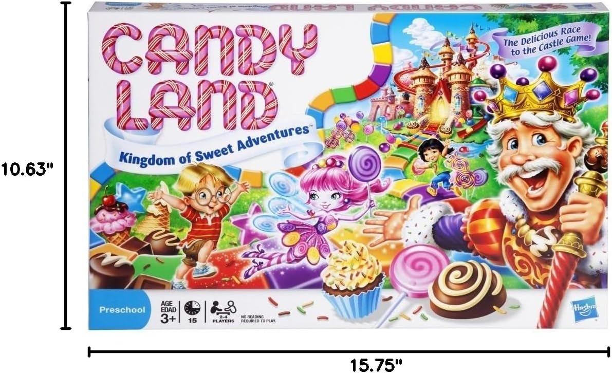 Hasbro Gaming Candy Land Kingdom of Sweet Adventures Board Game for Kids, Gifts for Boys and Girls, Ages 3 & Up (Amazon Exclusive)