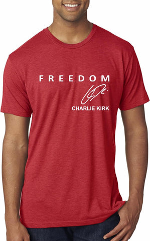 Signature Charlie Kirk Shirt, Christian Conservative Tee for Men Women