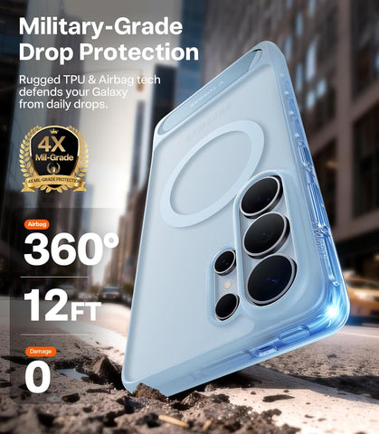 TORRAS Strong Magnetic & Stand for Samsung Galaxy S26 Ultra Case Blue