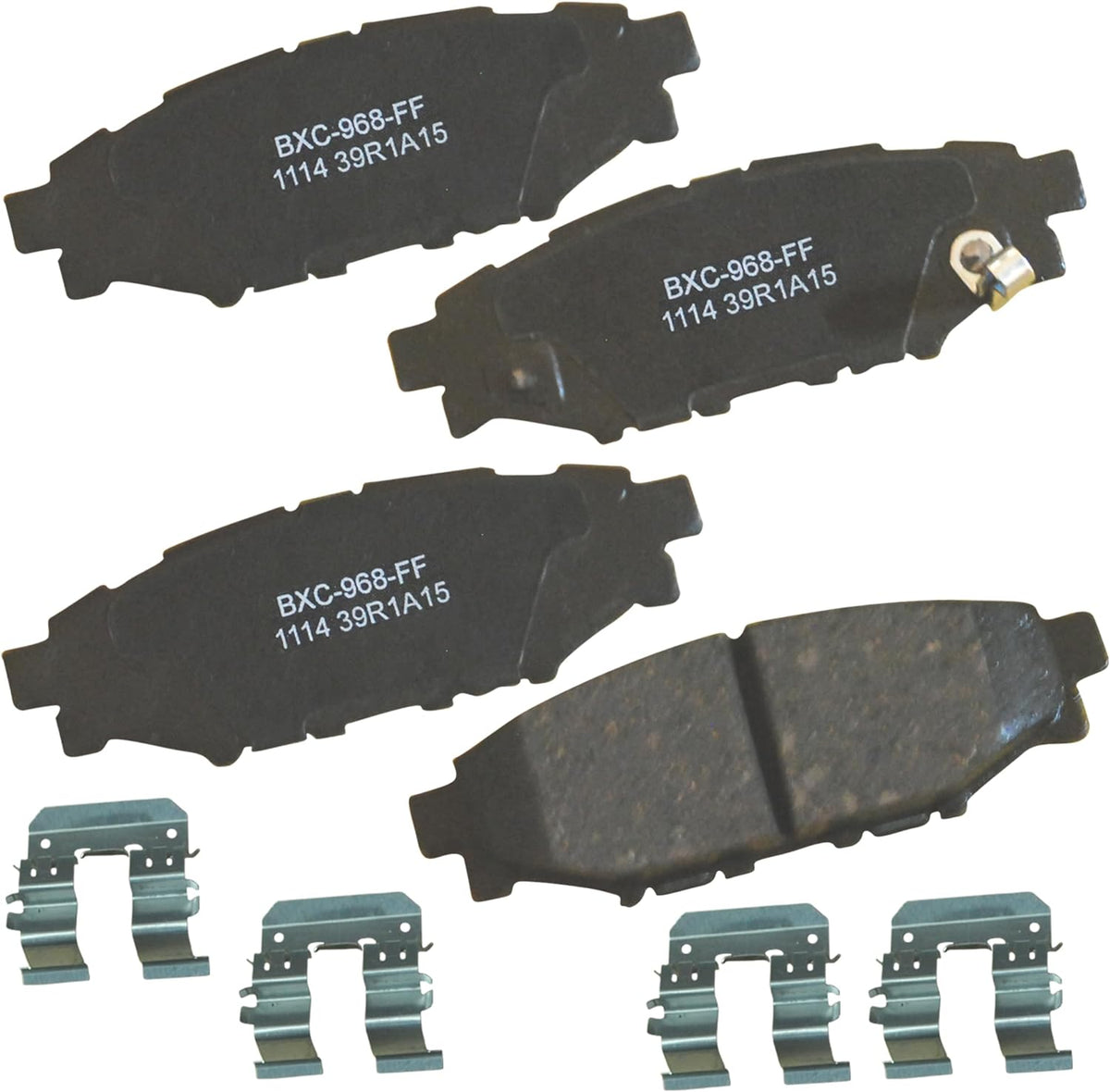 Bendix Premium SBC1114 Ceramic Rear Brake Pads for Select Models Scion FR-S, Subaru BRZ, Crosstrek, Forester, Impreza, Legacy, Outback, WRX, XV, XV Crosstrek