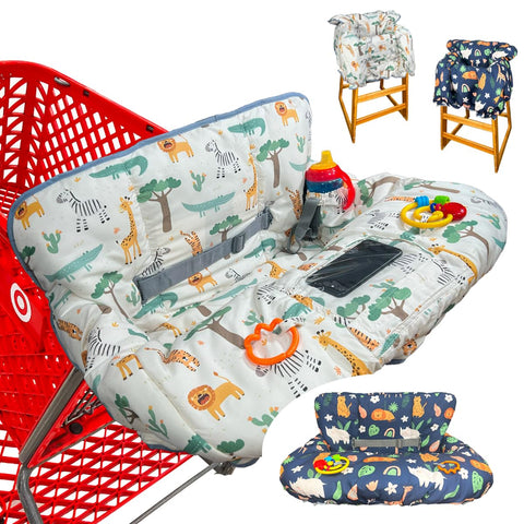 Shopping Cart Cover for Baby, Waterproof Grocery Cart & High Chair Cover