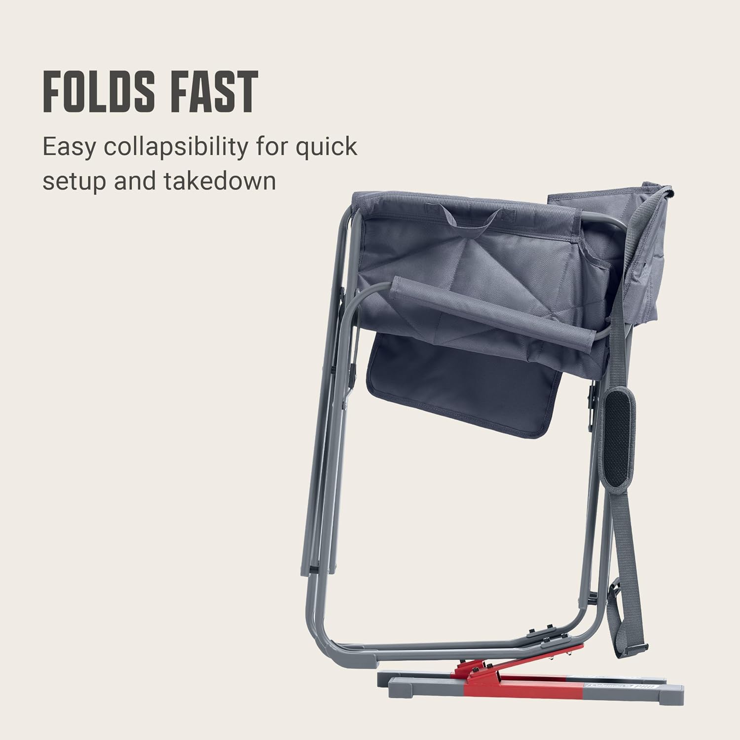 Coleman Pro Rocker Chair, Easy & Fast Folding, Up to 250lb Capacity, Great for Camping, Easily Portable, Mussel
