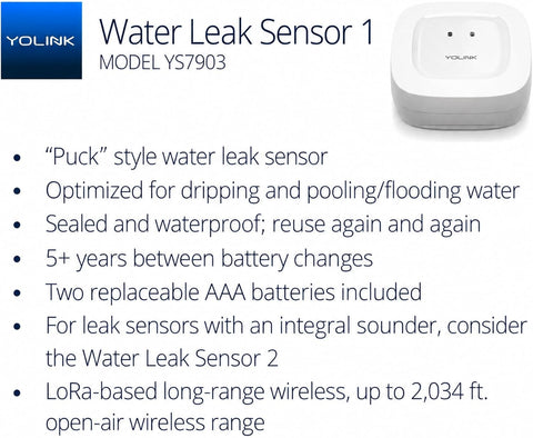 YoLink Water Leak Sensor 1, YS7903