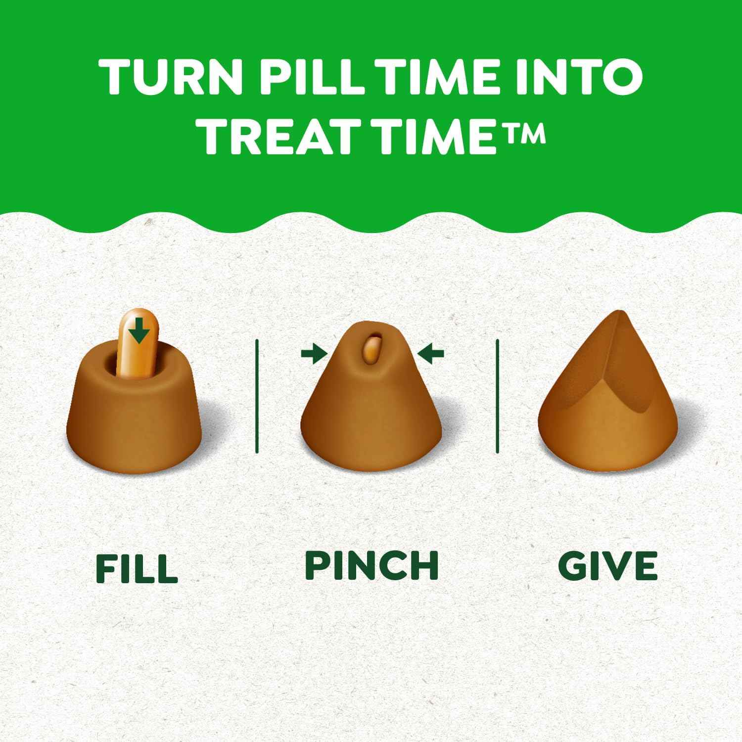 Greenies Pill Pockets Large Size Dog Treats, Peanut Butter, 7.9 oz, 6-Pack