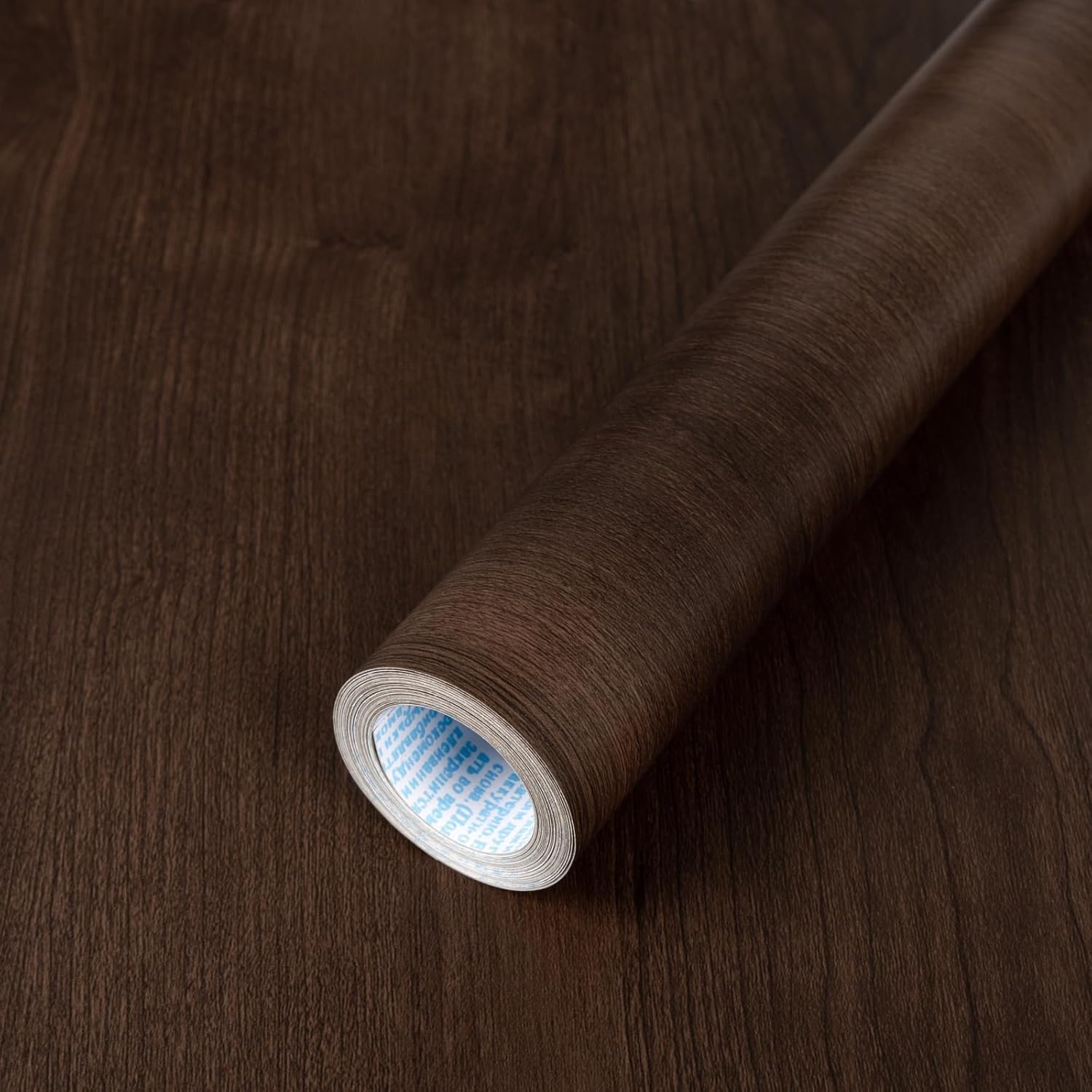 Wood Contact Paper Peel and Stick Dark Brown Walnut Wood Grain Wallpaper