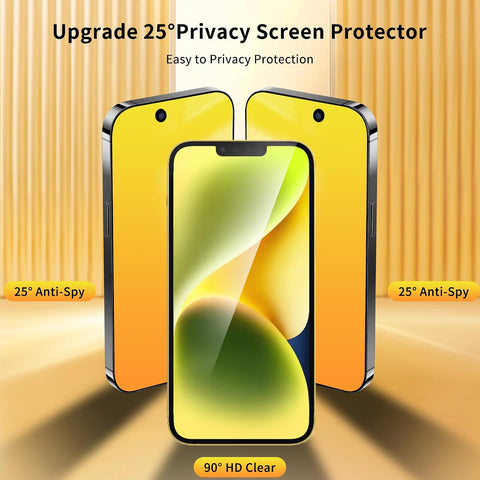 Privacy Screen Protector for iPhone 14/13 /13 Pro (Gold)