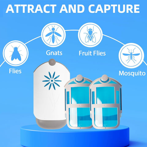 Flying Insect Trap Indoors, Gnat Killer Indoor Captures Fruit Flies, Mosquito and Gnats, Gnat Traps for House Indoor