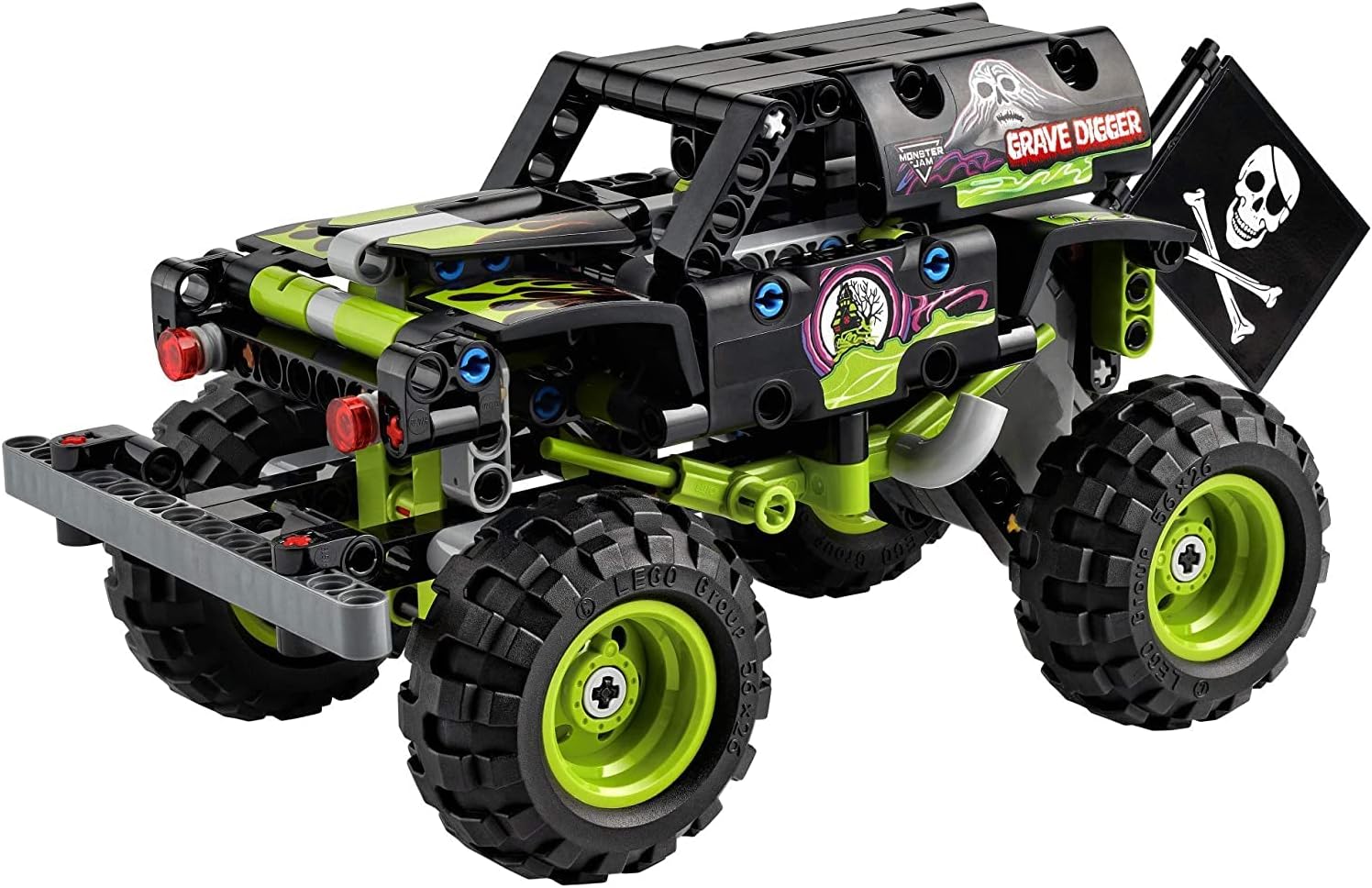 LEGO Technic Monster Jam Grave Digger 42118 Set - Truck Toy to Off-Road Buggy, Pull-Back Motor, Vehicle Building and Learning Playset, Gift for Grandchildren or Any Monster Truck Fans Ages 7 and Up