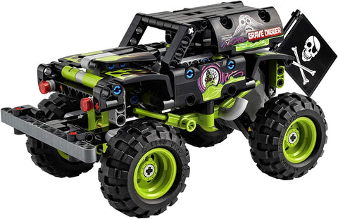 LEGO Technic Monster Jam Grave Digger 42118 Set - Truck Toy to Off-Road Buggy, Pull-Back Motor, Vehicle Building and Learning Playset, Gift for Grandchildren or Any Monster Truck Fans Ages 7 and Up