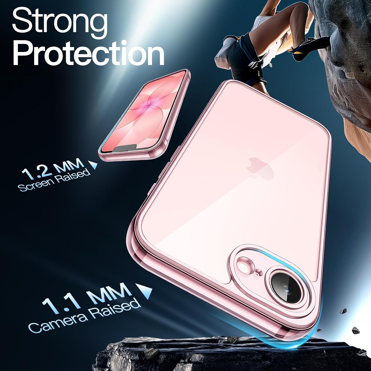 JETech Case for iPhone 17e/16e, Anti-Yellowing, Soft Pink