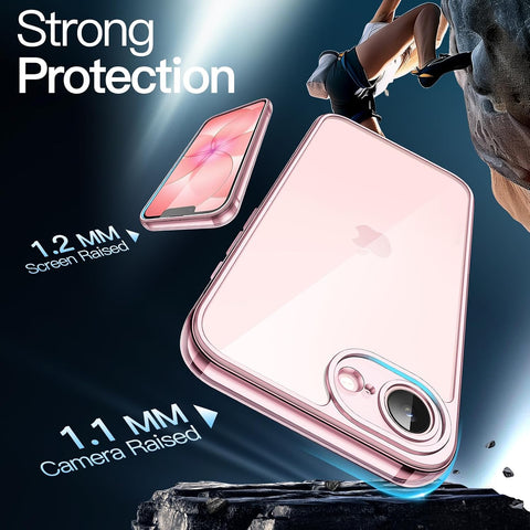 JETech Case for iPhone 17e/16e, Anti-Yellowing, Soft Pink
