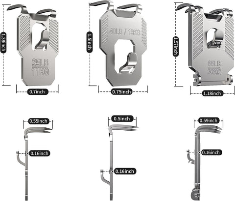 25 40 65 LB Picture Hangers Claw for Drywall Heavy Duty No Damage