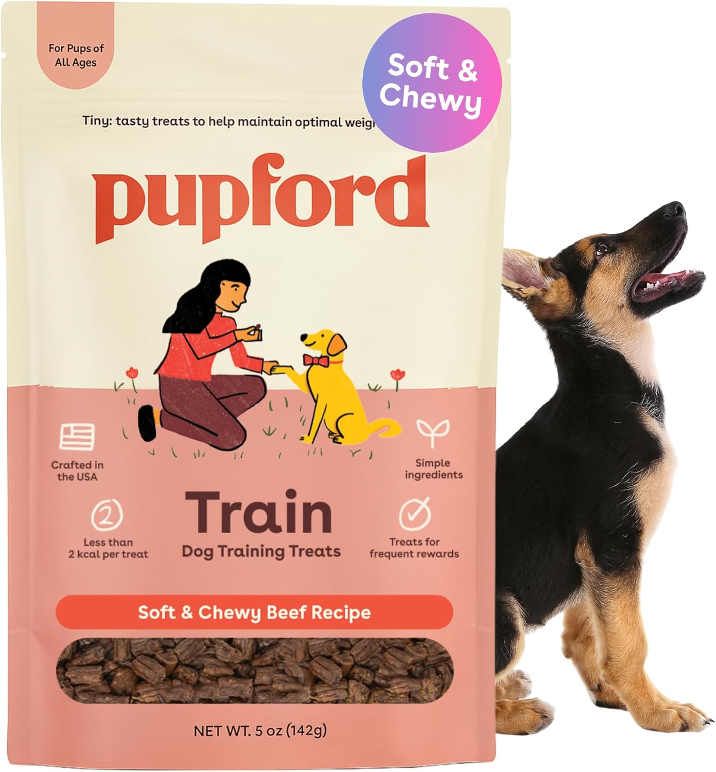 Pupford Soft & Chewy Training Treats for Dogs & Puppies (Turkey, 5 oz)