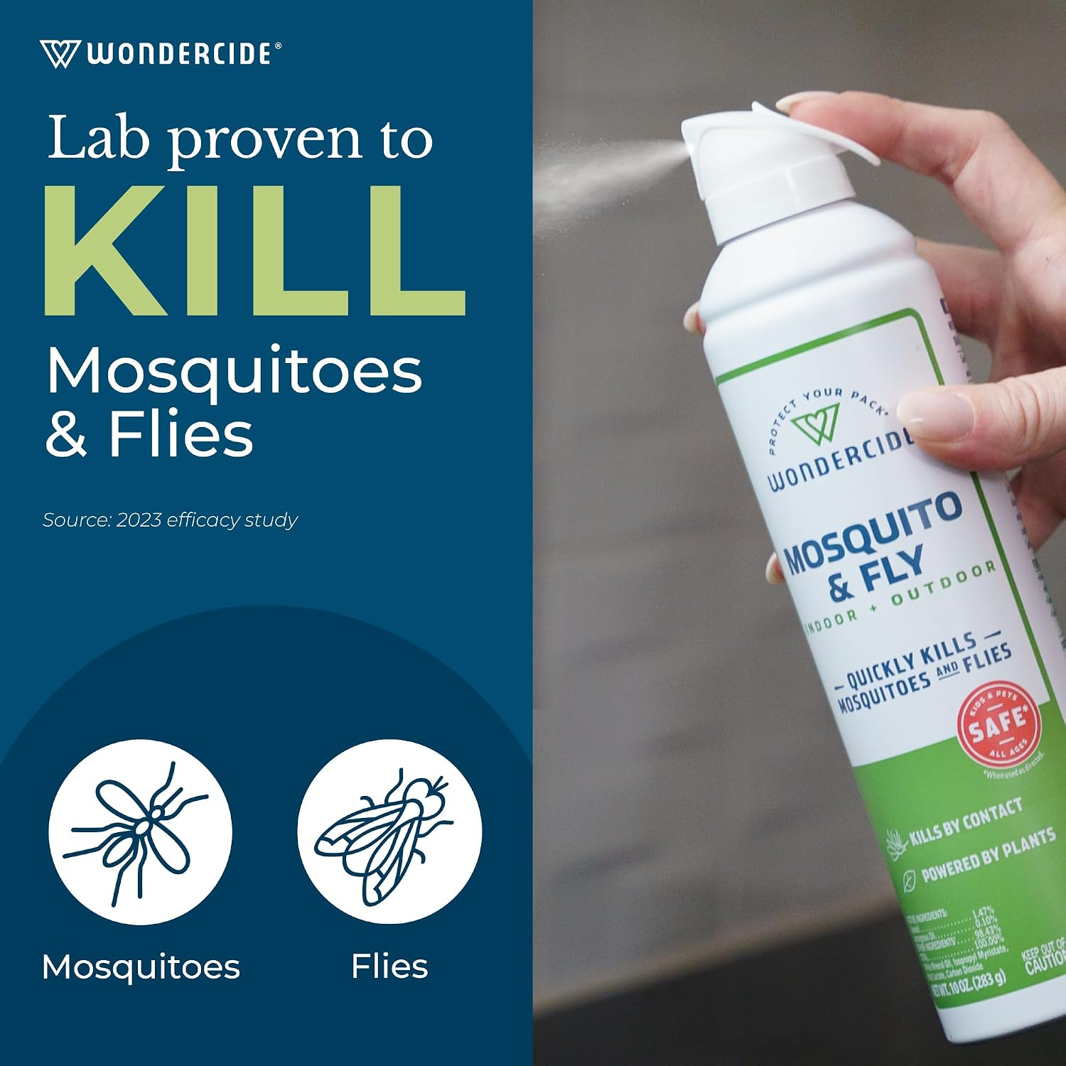 Wondercide - Mosquito and Fly Aerosol Spray - 10 oz, 2-Pack