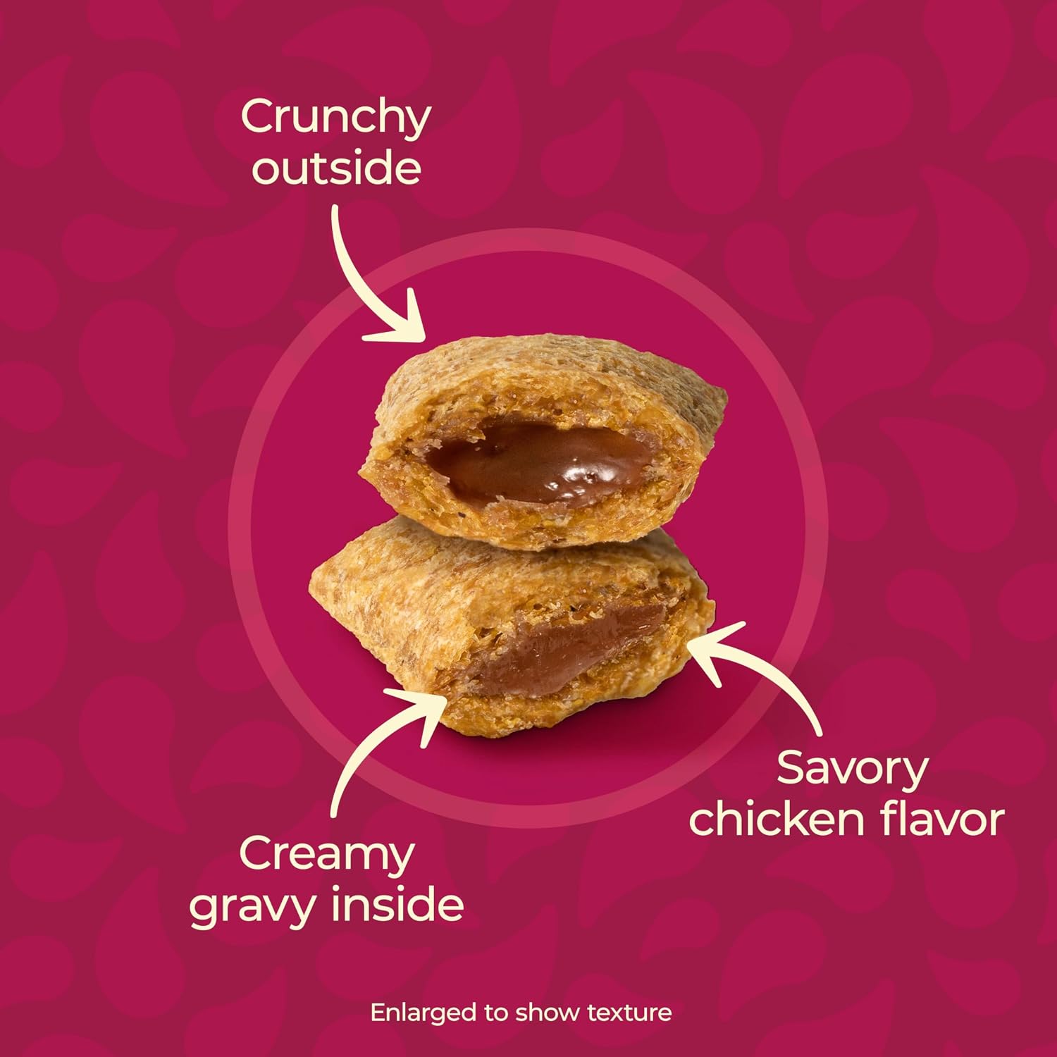 Meow Mix Gravy Bursts Chicken Flavored Cat Treats, 2.7 Oz. Bags (Pack of 5)