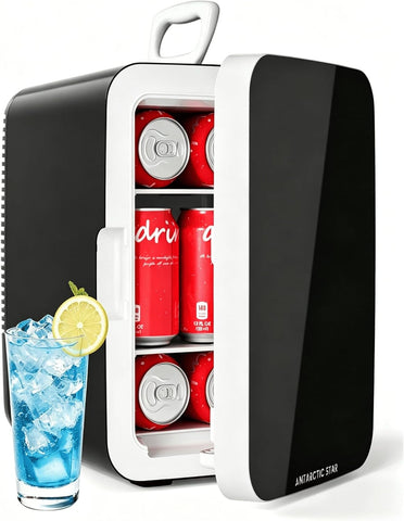 Antarctic Star 10L Compact Mini Fridge, 2.6 Gal Portable Small Refrigerator