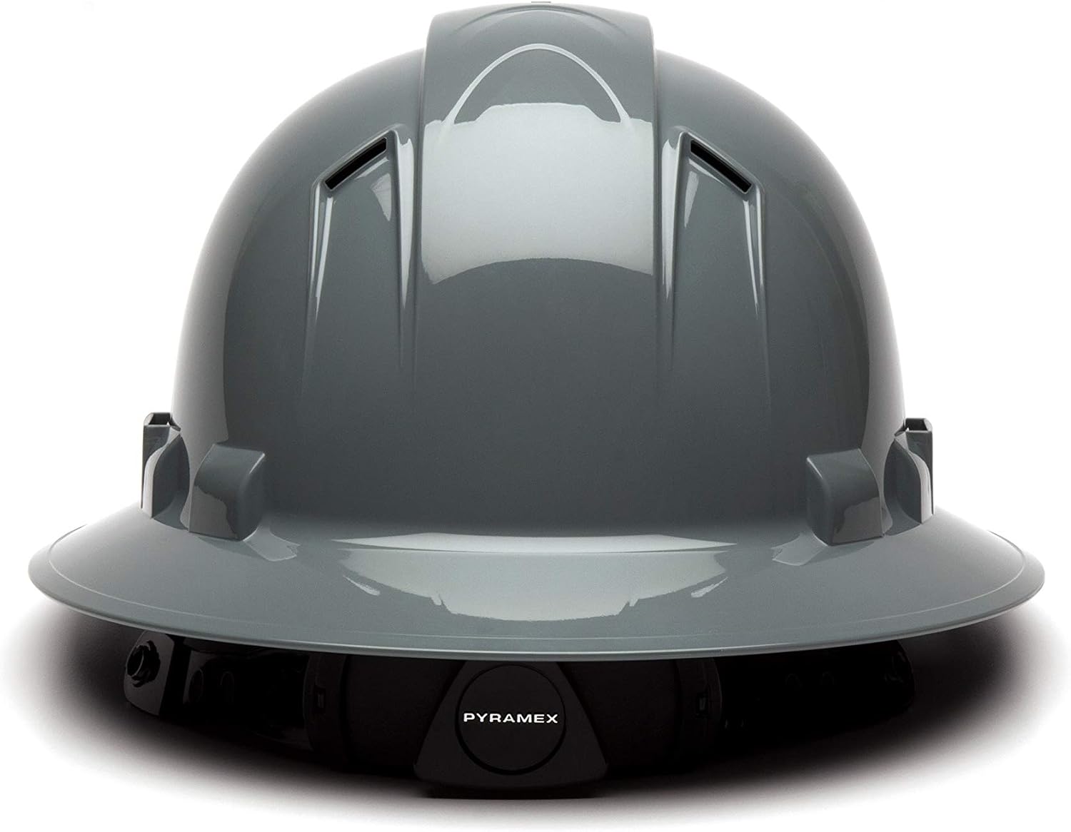Pyramex Ridgeline Full Brim Hard Hat 4 Point Ratchet Vented