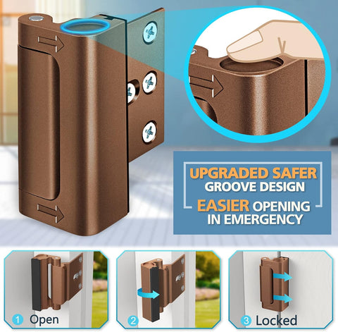 Door Locks for Kids Safety Front Door Home Security Door Reinforcement Lock