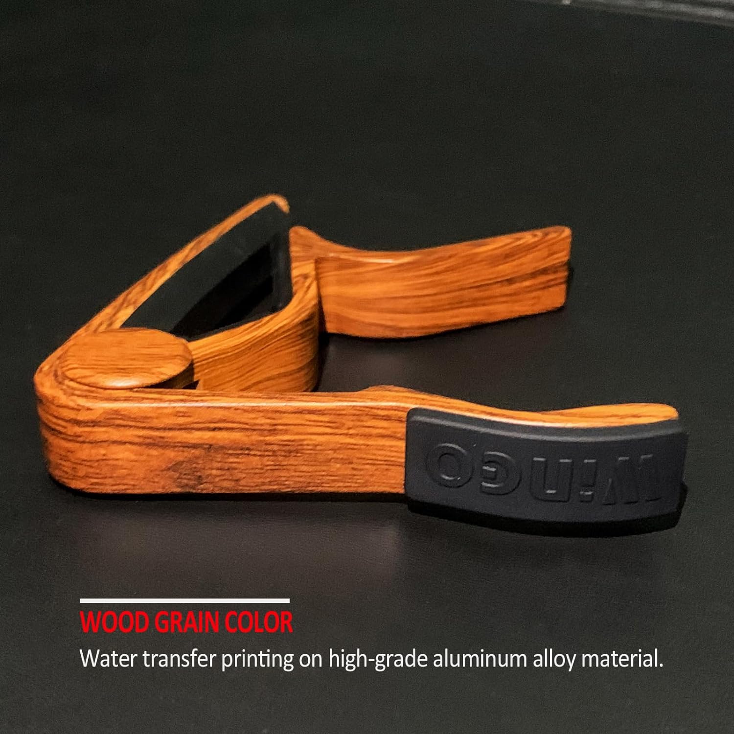 WINGO Guitar Capo for Acoustic Electric Guitars-Rosewood Color with 5 Picks