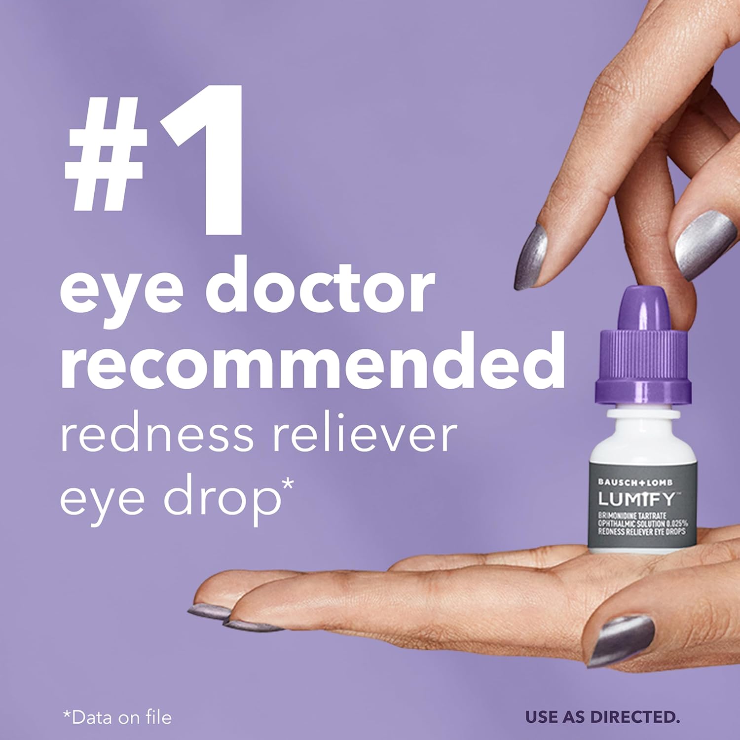 Lumify Redness Relief Eye Drops, Whiter & Brighter Looking Eyes, 0.08 oz