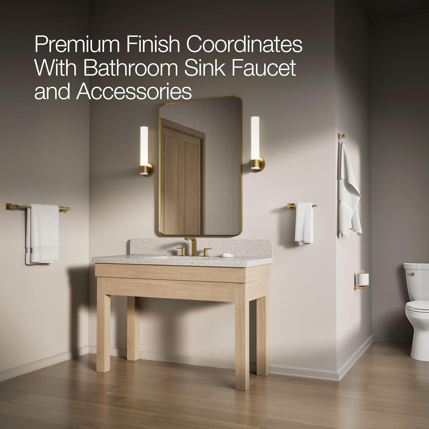 KOHLER 9466-L-2MB Cimarron 9466-Hand Trip, Vibrant Brushed Moderne Brass