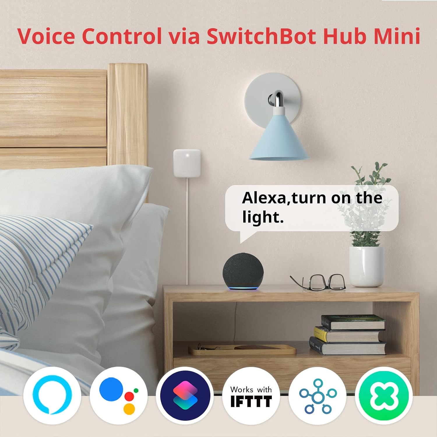 Switchbot Smart Switch Button Pusher (Bluetooth) – Fingerbot for Rocker Switch/One-Way Buttons, App Timer Control, No Wiring, Hub Included for Voice/Remote, White