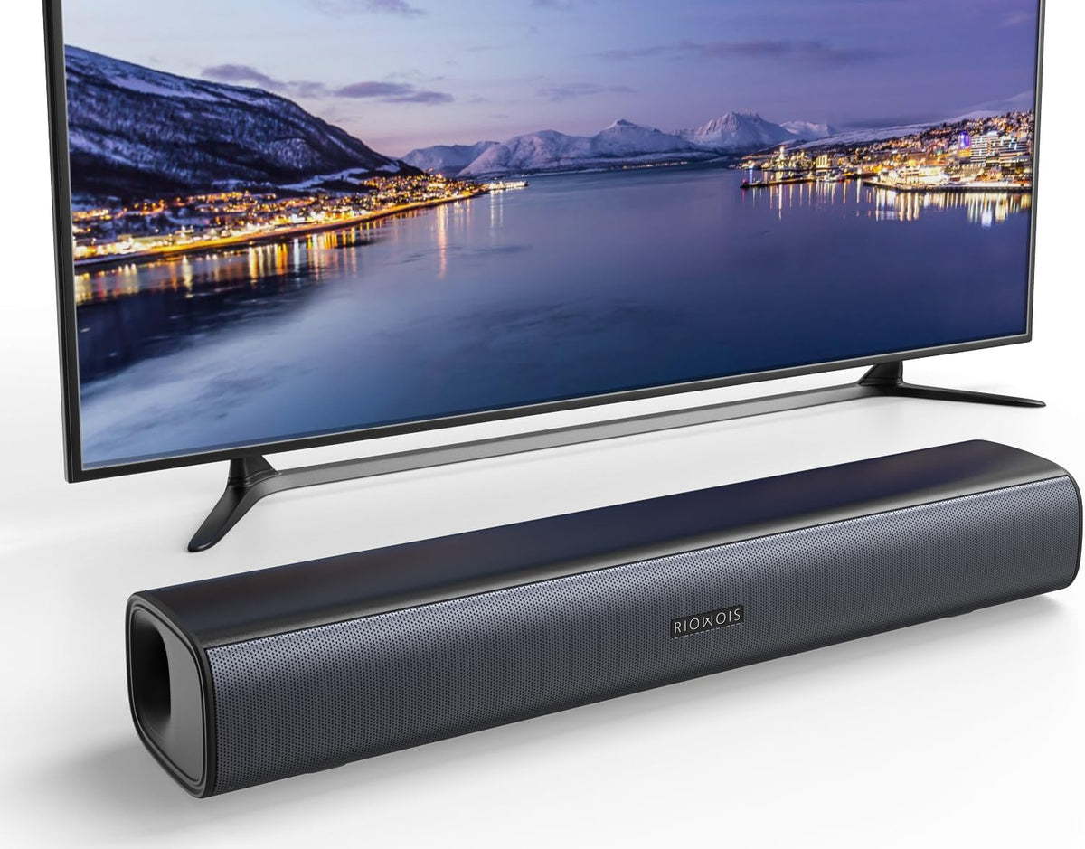RIOWOIS 17" Sound Bar, Home Theater Surround Sound System for TV