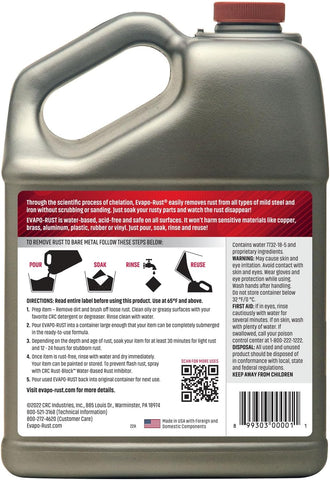 Evapo-Rust CRC Heavy Duty Rust Remover for Metal and Tools - 1 Gallon