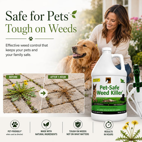 Just For Pets Pet Safe Weed Killer - 1 Gallon (128 oz) Refill