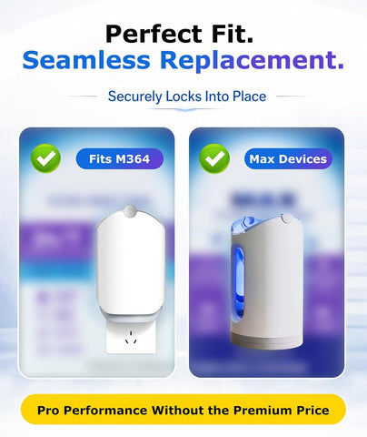 Refill Cartridges, 10 Pack 2026 Upgraded Refills Compatible with Devices (M364 & Max), Easy Replacement & Long-Lasting Use