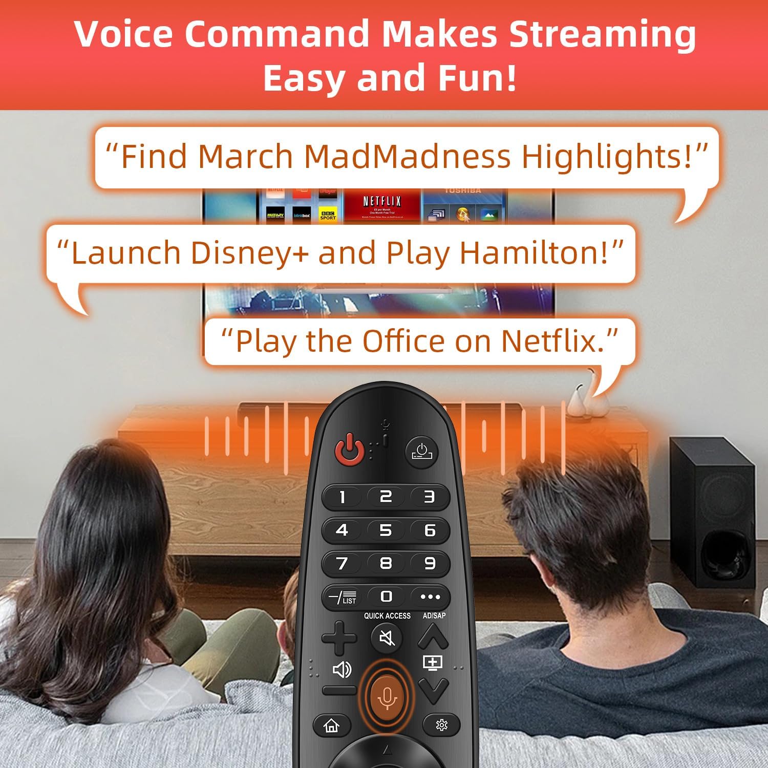 Replacement for LG Remote Control for Smart TV from 2018-2025, for Magic LG TV Remote Replacement with Voice and Pointer Function. 1-Year Warranty.