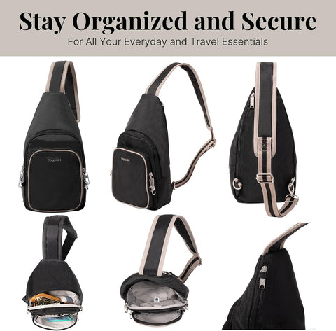 Baggallini Securtex Anti-Theft Daytripper Sling