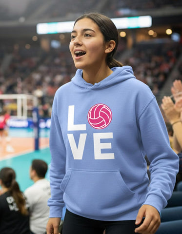 Tstars Volleyball Hoodie Women Teen Girls Player Coach Fan Athletic