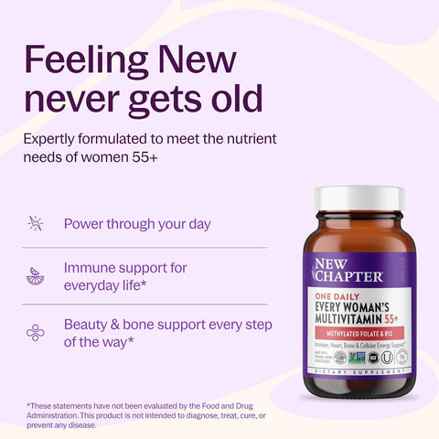 New Chapter Every Woman's One Daily 55+ Multivitamin, 96 Tablets