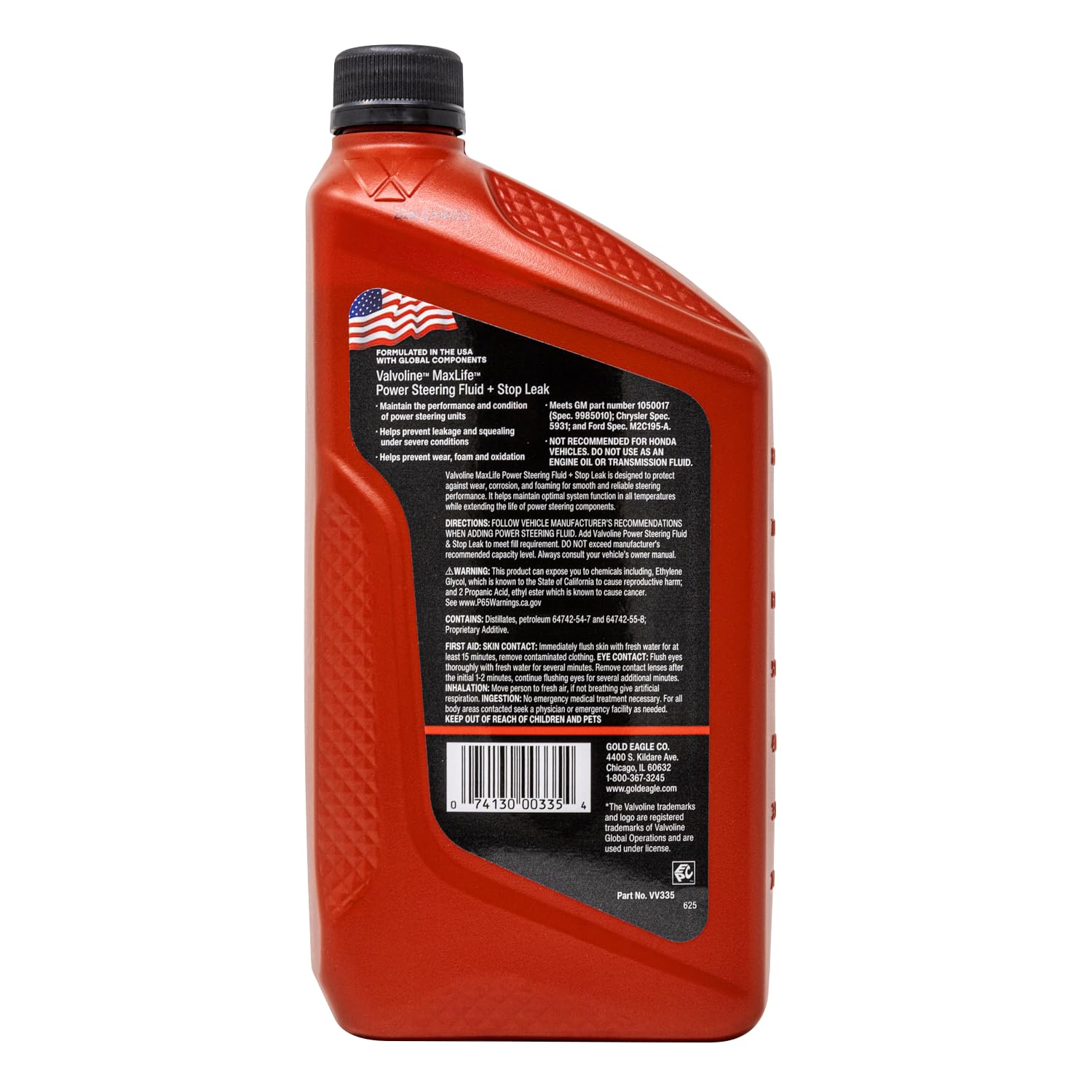 Valvoline MaxLife Power Steering Fluid, 32 oz
