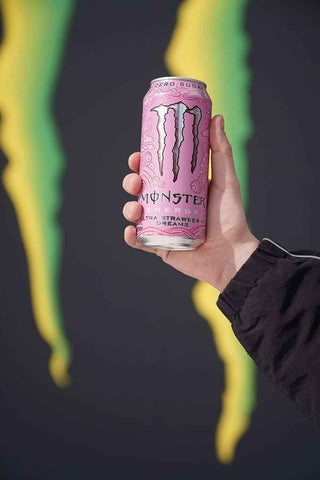 Monster Energy Ultra Strawberry Dreams, Sugar Free Energy Drink, 16 Ounce