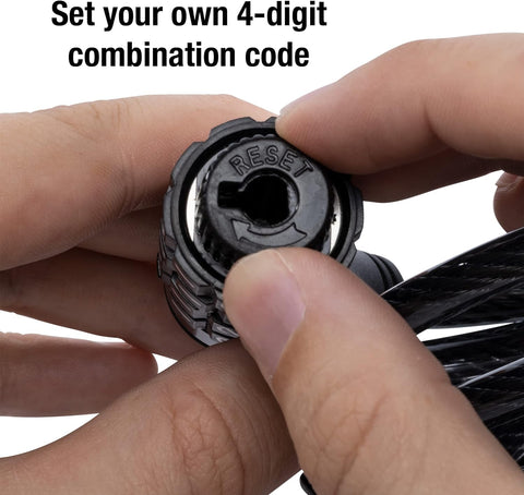 Master Lock 6 Foot Outdoor Cable Bike Lock, Combination Bicycle Lock 8114D