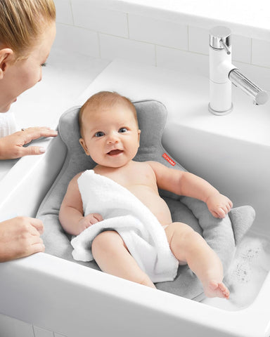 Skip Hop Soft Sink Baby Bath Tub,Moby,Grey,(Pack of 4)