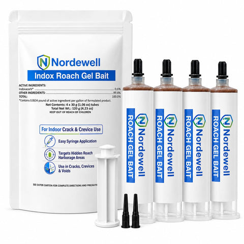 Indoor Cockroach Gel Bait, 4 x 30 g Tubes, Indoxacarb 0.6%