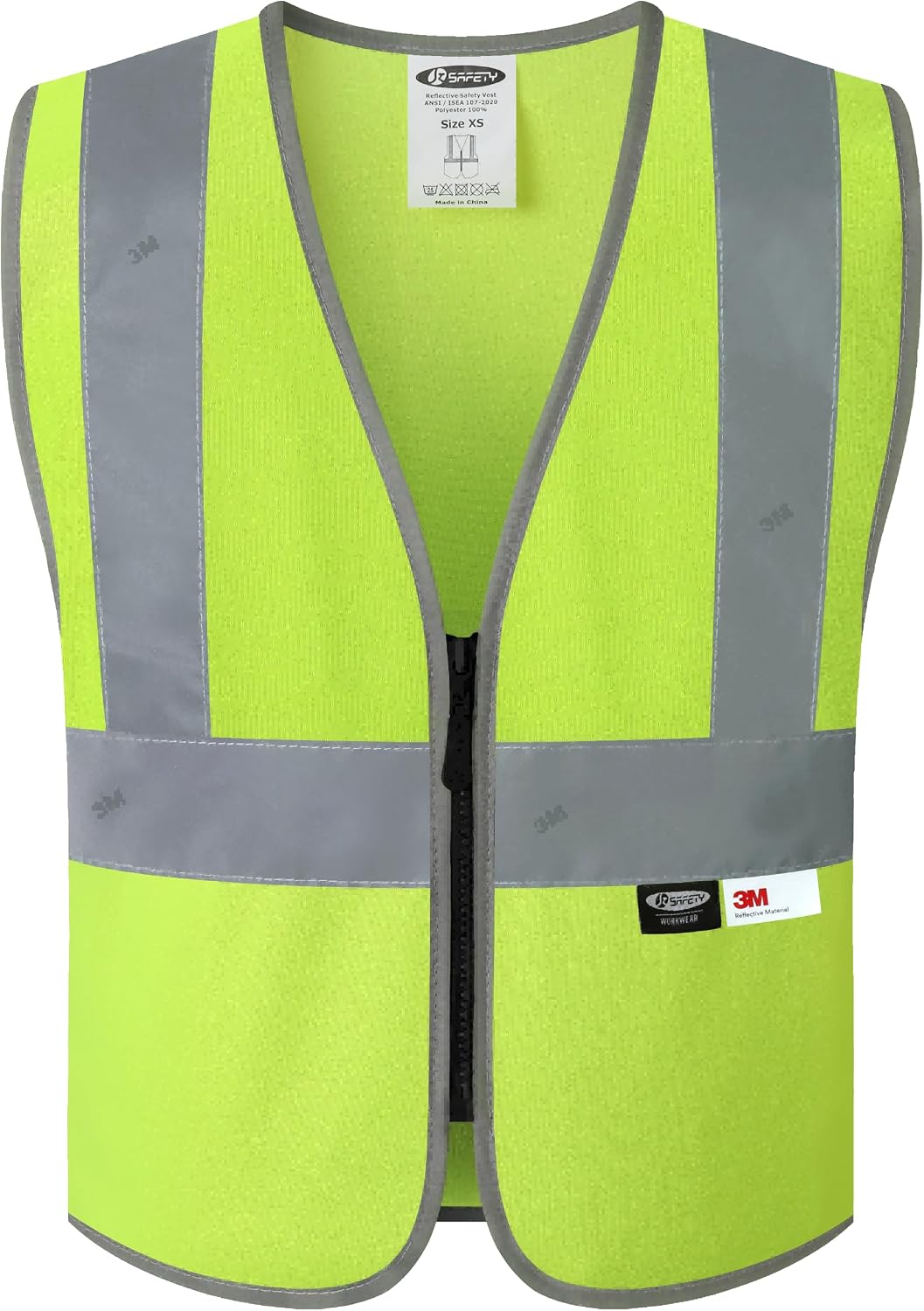 JKSafety Kids Safety Vest Kids Construction Vest with 3M Reflective Tapes High Visibility for Children BK300