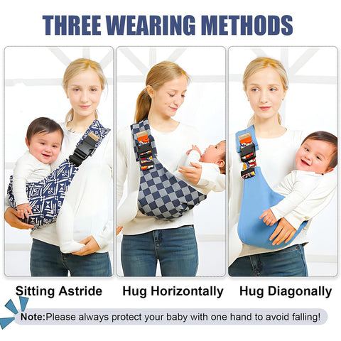 Baby Sling Carrier,Baby Sling Carrying 10-30 lbs(Black)