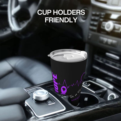 vrilu Hope For A Cure Lupus Awareness Tumbler Cup 20oz Double Wall Vacuum Insulated Coffee Cup