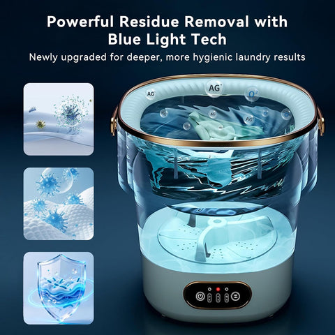 Portable Foldable Washing Machine -20l Mini Washer For Deep Cleaning